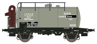 Exact-Train EX20536 - H0 - Leichtbau-Kesselwagen 24m3  SIPD Loué a Esso, SNCF, Ep. III